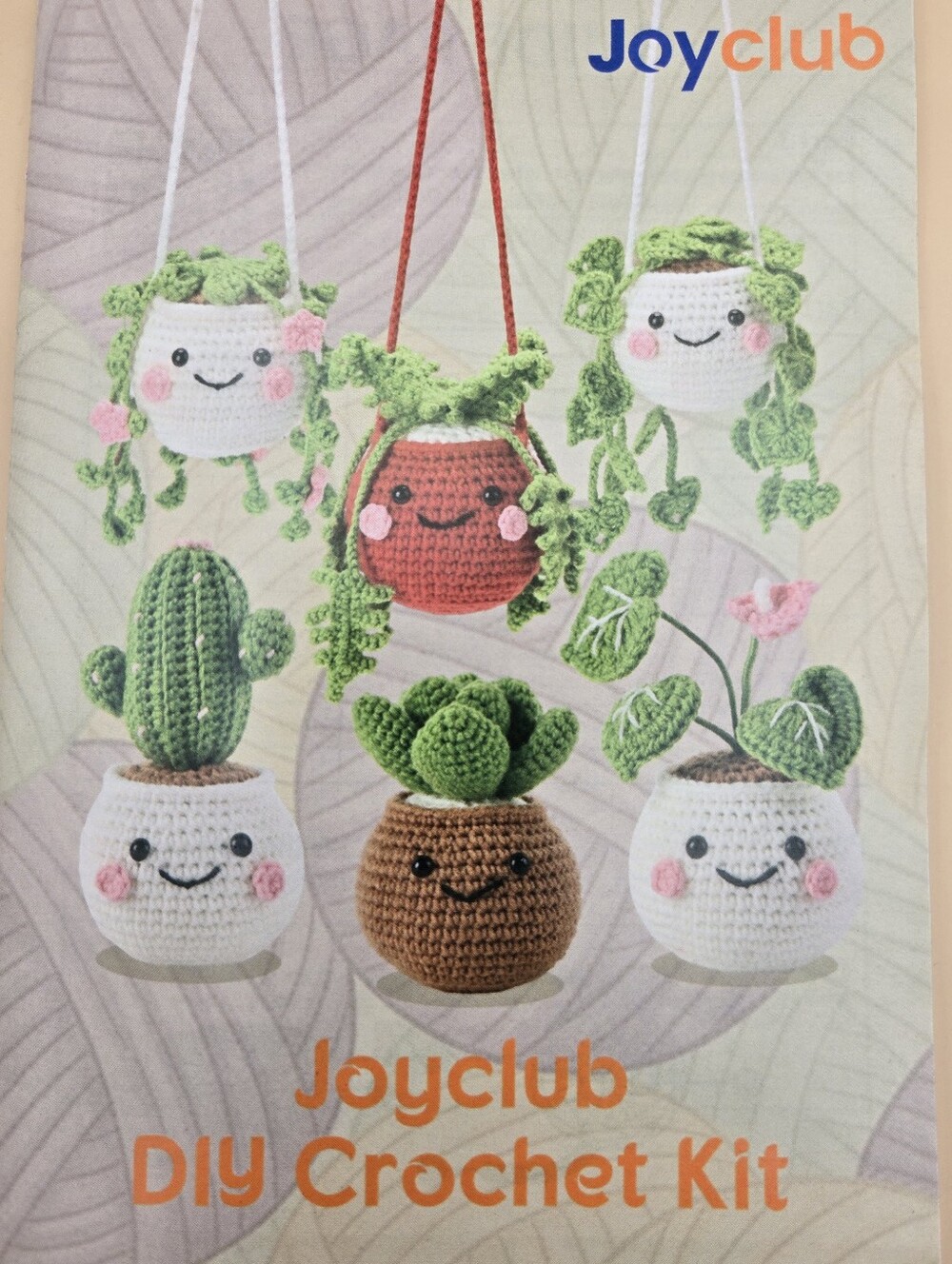Joyclub DIY Beginners Crochet Kit - Cute Amigurumi Plant/Succulent Pots